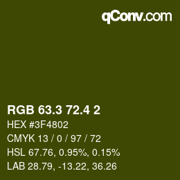 カラーコード: RGB 63.3 72.4 2 | qconv.com