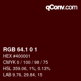 Color code: RGB 64.1 0 1 | qconv.com
