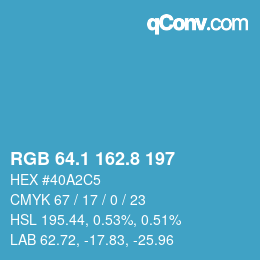 Color code: RGB 64.1 162.8 197 | qconv.com
