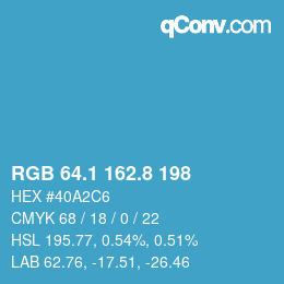 Color code: RGB 64.1 162.8 198 | qconv.com