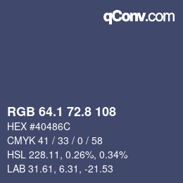 Color code: RGB 64.1 72.8 108 | qconv.com