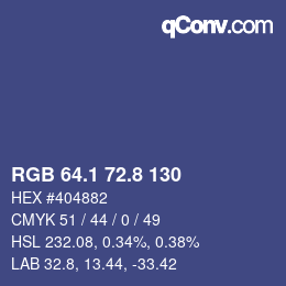 Color code: RGB 64.1 72.8 130 | qconv.com