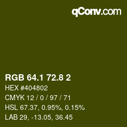 カラーコード: RGB 64.1 72.8 2 | qconv.com