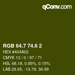 カラーコード: RGB 64.7 74.6 2 | qconv.com