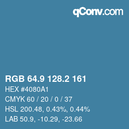 Color code: RGB 64.9 128.2 161 | qconv.com