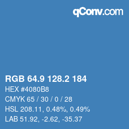 Color code: RGB 64.9 128.2 184 | qconv.com