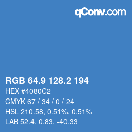 Color code: RGB 64.9 128.2 194 | qconv.com