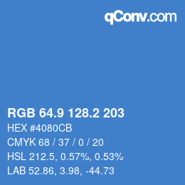 Color code: RGB 64.9 128.2 203 | qconv.com