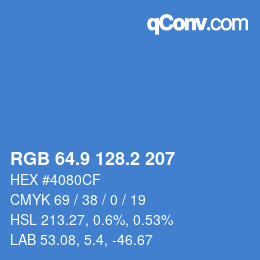 Color code: RGB 64.9 128.2 207 | qconv.com