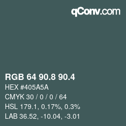 カラーコード: RGB 64 90.8 90.4 | qconv.com