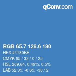 カラーコード: RGB 65.7 128.6 190 | qconv.com