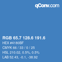 カラーコード: RGB 65.7 128.6 191.6 | qconv.com