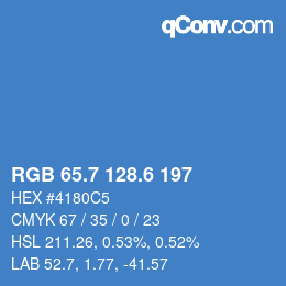 カラーコード: RGB 65.7 128.6 197 | qconv.com