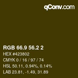 カラーコード: RGB 66.9 56.2 2 | qconv.com