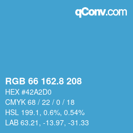Color code: RGB 66 162.8 208 | qconv.com