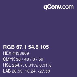 Color code: RGB 67.1 54.8 105 | qconv.com