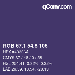 Color code: RGB 67.1 54.8 106 | qconv.com