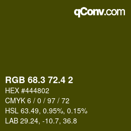 カラーコード: RGB 68.3 72.4 2 | qconv.com