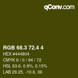 カラーコード: RGB 68.3 72.4 4 | qconv.com