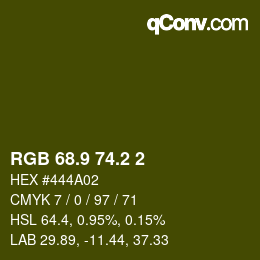 カラーコード: RGB 68.9 74.2 2 | qconv.com