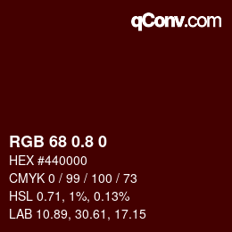 Color code: RGB 68 0.8 0 | qconv.com