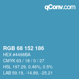 Color code: RGB 68 152 186 | qconv.com