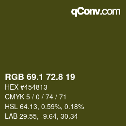 Color code: RGB 69.1 72.8 19 | qconv.com