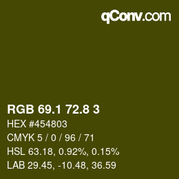 Color code: RGB 69.1 72.8 3 | qconv.com