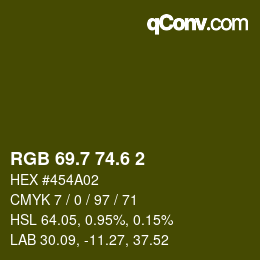 カラーコード: RGB 69.7 74.6 2 | qconv.com