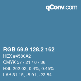 Color code: RGB 69.9 128.2 162 | qconv.com