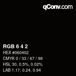 Color code: RGB 6 4 2 | qconv.com