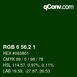 カラーコード: RGB 6 56.2 1 | qconv.com