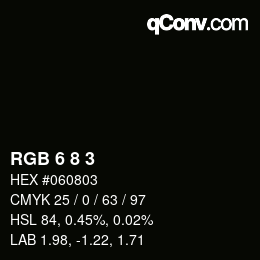 Farbcode: RGB 6 8 3 | qconv.com