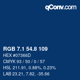 Color code: RGB 7.1 54.8 109 | qconv.com