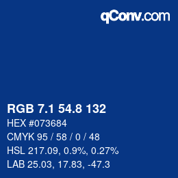 Color code: RGB 7.1 54.8 132 | qconv.com