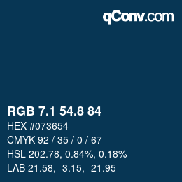 Color code: RGB 7.1 54.8 84 | qconv.com