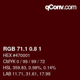 Color code: RGB 71.1 0.8 1 | qconv.com