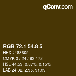 Color code: RGB 72.1 54.8 5 | qconv.com