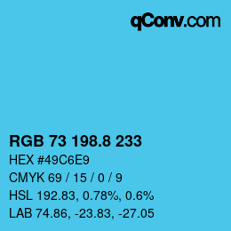 Color code: RGB 73 198.8 233 | qconv.com