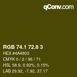 Color code: RGB 74.1 72.8 3 | qconv.com