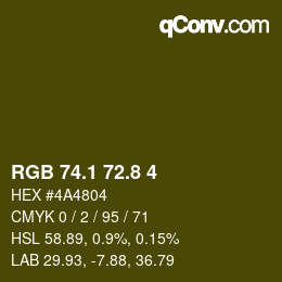 Farbcode: RGB 74.1 72.8 4 | qconv.com