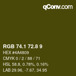 Color code: RGB 74.1 72.8 9 | qconv.com