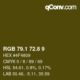 Color code: RGB 79.1 72.8 9 | qconv.com