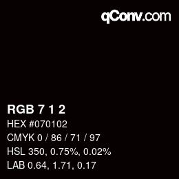 Farbcode: RGB 7 1 2 | qconv.com