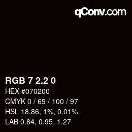 Color code: RGB 7 2.2 0 | qconv.com