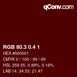 カラーコード: RGB 80.3 0.4 1 | qconv.com