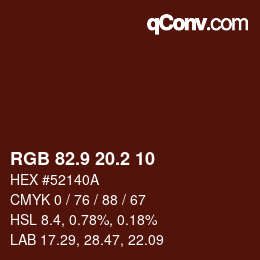 Color code: RGB 82.9 20.2 10 | qconv.com