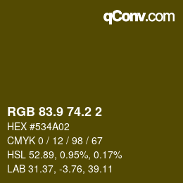 Color code: RGB 83.9 74.2 2 | qconv.com