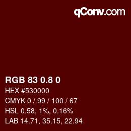 Color code: RGB 83 0.8 0 | qconv.com