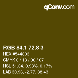 Color code: RGB 84.1 72.8 3 | qconv.com